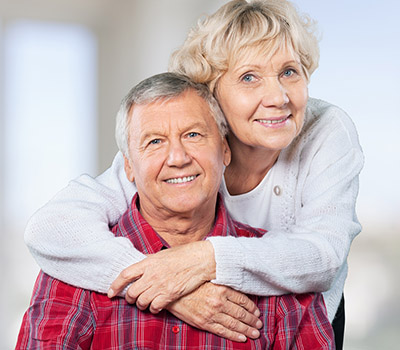 couple smiling